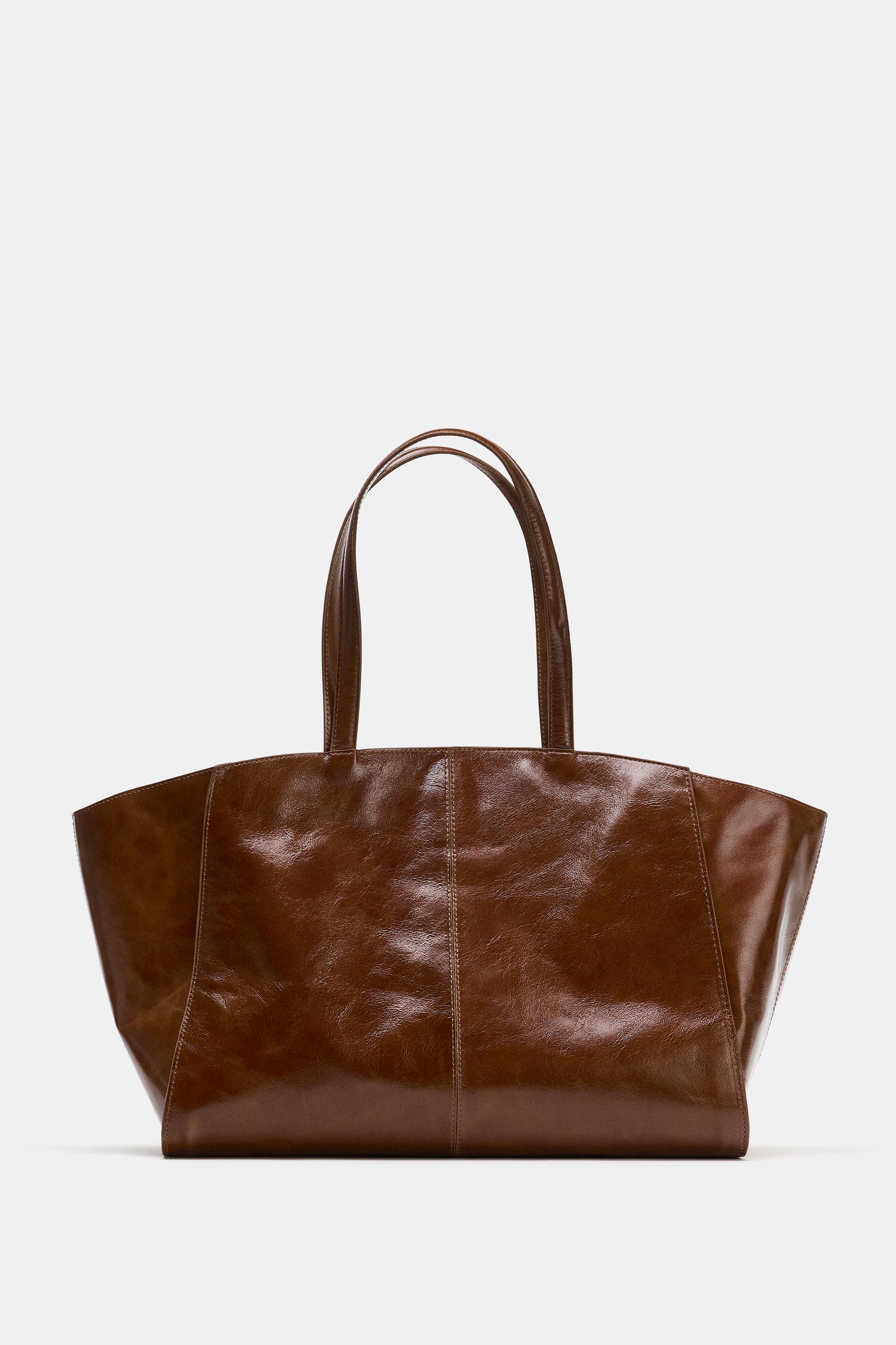 SAC SHOPPER EN CUIR AVEC SURPIQÛRES